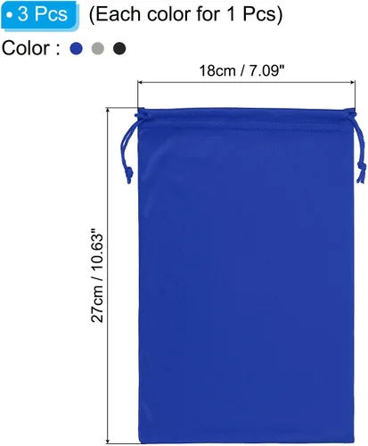 Vista 2 de PATIKIL Bolsa de gafas de esquí, microfibra suave, funda protectora de almacenamiento para gafas de sol