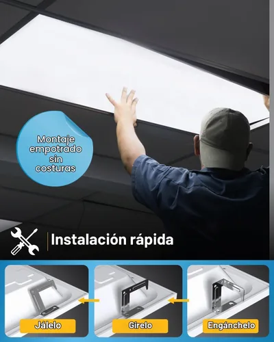 Vista 4 de Sunco - Paquete de 24 luces LED de panel plano 2x4 3CCT seleccionables, 30