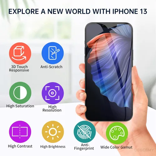 Vista 4 de Para iPhone 13 Reemplazo de pantalla con auricular Flex Cable Sensor de proximidad 3D táctil 6.1 "Pantalla LCD digitalizador Asamblea completa