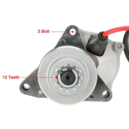 Vista 8 de GREHUA Motor de arranque de 3 pernos y relé solenoide compatible con Tao Tao Coolster 125cc 110cc 50cc Coleman Kazuma Baja Vitacci 4 ruedas Quad
