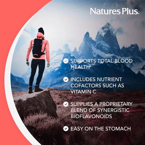 Vista 11 de NaturesPlus Hema-Plex Iron - 60 cápsulas de acción rápida - 85 mg de hierro quelado - Salud total de la sangre - con vitamina C y bioflavonoides