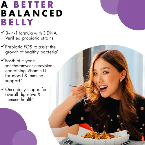 Vista 4 de BlueBonnet Nutrition Pre Pro Post Probiotic 30 Billion CFU^ Shelf Stable – for Women & Men Digestion, Gut, Mood, Immune* - Free of Dairy, Gluten &