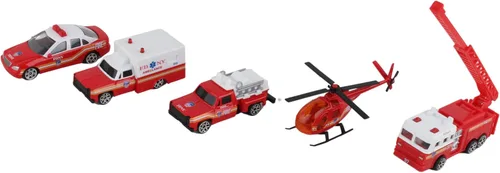 Vista 6 de Set de 5 vehículos para regalo Daron por FDNY
