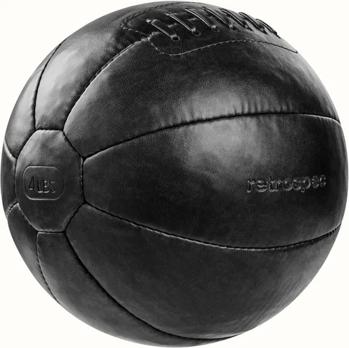 Vista 2 de Balón medicinal con peso central de 4, 6, 8, 10, 12, 14, 16, 20, 25, 30 libras, cuero vegano suave al tacto con agarre resistente para entrenamiento