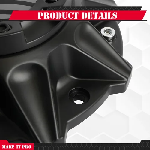 Vista 5 de KitsPro Tapas centrales de rueda para Pro Comp Series 48 y Ballistic 845 Morax tapas de cubo de repuesto para llantas, paquete de 1