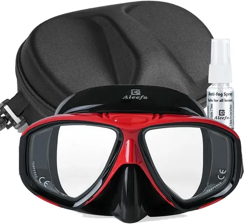 Vista 6 de Máscara de buceo miopía – Lente de vidrio templado, antivaho y gafas de natación miopía (-1.0 a -9.0)