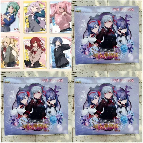 Vista 10 de Goddess Story - Juego de cartas de colección TCG, juego de historia de diosa, cuatro cajas de 720 tarjetas (NS-2M10-11-12-13)