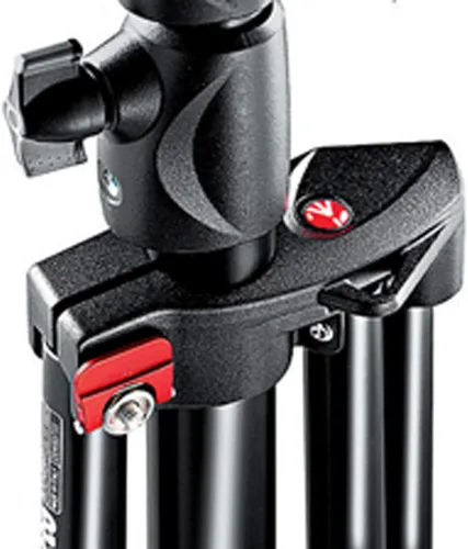 Vista 4 de Manfrotto 1004BAC - Soporte de luz maestro de aluminio acolchado de aire de 144 pulgadas con 4 secciones y 3 elevadores, paquete de 3 (negro)