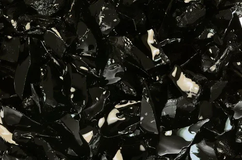 Vista 11 de Fantasia Materiales: 1 libra de piedras en bruto de obsidiana surtidas de México - Vidrio de volcán natural crudo