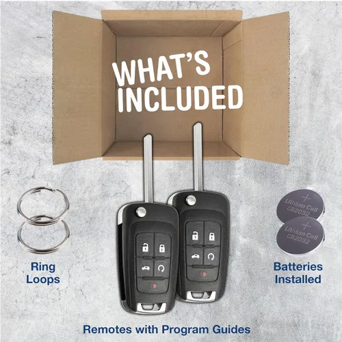 Vista 3 de KeylessOption Llavero de repuesto para 2010 2011 2012 2013 2014 2015 2016 2017 2018 2019 Buick Encore Chevrolet Chevy Camaro Equinox Impala Malibu