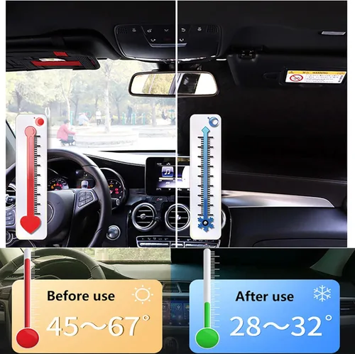 Vista 5 de Fit for Volvo XC40 2018 2019 2020 2021,Sun Shade Car Windshield,Windshield Sunshade,Foldable Windshield Cover Sun Shade,Car Accessories