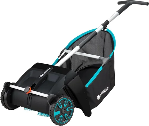 Gardena - Colector de césped y hojas de 21 pulgadas con bolsa de recogedor de 3.2 pies cúbicos Adjustable Height Wide Brush Pickup, Easy to Maneuver