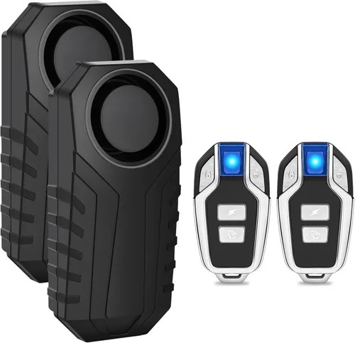 Vista 36 de Sistema de alarma para bicicleta USUPERINK antirrobo, alarma de bicicleta Negro