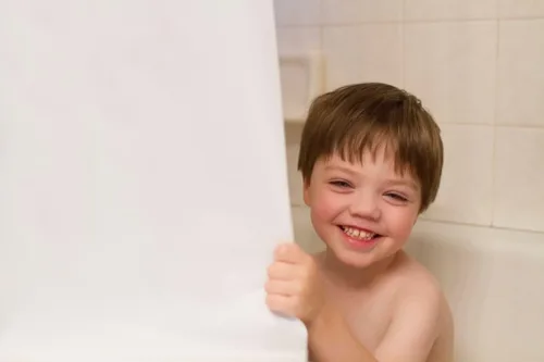 Vista 2 de DeLaine's - Forro de cortina de ducha, sin olores, Peva resistente, imanes que evitan el vuelo, lavable a máquina para una larga vida útil, 72 x 72