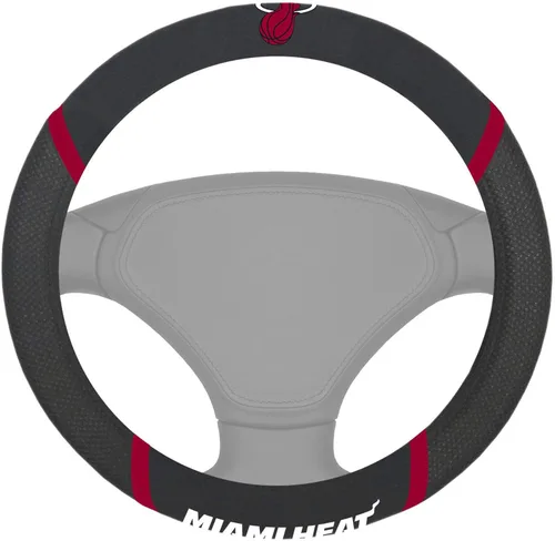 Vista 13 de FANMATS NBA - Funda para volante bordada unisex para adultos Negro