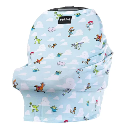 Vista 16 de Milk Snob Disney Un Deseo Hecho Realidad 5-en-1 Cubierta para Bebé, para Lactancia, Asiento de Coche, Portabebé, Cochecito, Silla Alta, Cesta