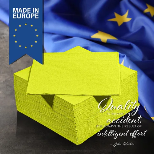 Vista 114 de Servilletas negras para bebidas, servilletas de papel desechables de 3 capas para bar, cóctel, bodas, cumpleaños, fabricadas en la UE, (20 unidades)