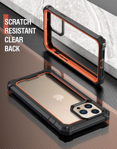 Vista 6 de Poetic Guardian Series - Funda compatible con iPhone 13 Pro de 6.1 pulgadas, carcasa híbrida reforzada de cuerpo completo, funda protectora