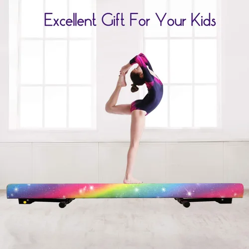 Vista 18 de 6ft/8ft Gymnastics Balance Beam, High and Low Floor Beam Gymnastics Equipment for Kids/Adults,Gymnastics Beam for Training