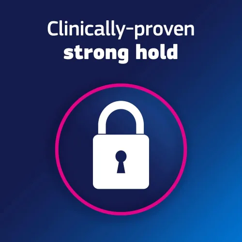 Vista 3 de Fixodent Crema adhesiva original segura para dentaduras postizas completas y parciales, 2.4 onzas (paquete de 5)