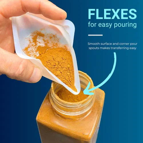Vista 4 de Weigh Boats - Bandejas de plástico desechables medianas (3.4 fl oz, paquete de 125) para báscula, bandeja cuadrada antiestática, plato