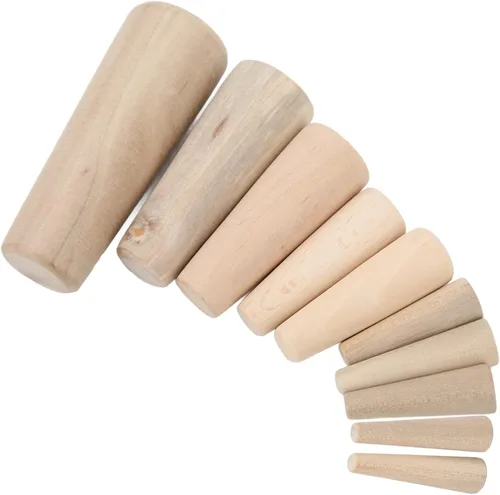 Vista 5 de Juego de 10 tapones de drenaje de emergencia de corcho cónico, tapones de drenaje marinos para barcos, yates