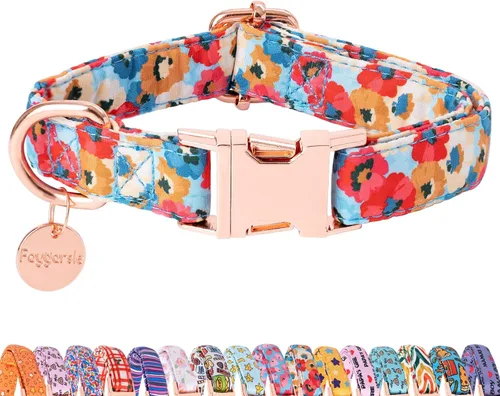 Vista 20 de Faygarsle Lindo collar de perro para niñas y niños, suave y elegante collar para mascotas con diseño de limón, ideal para perros de verano amarillo
