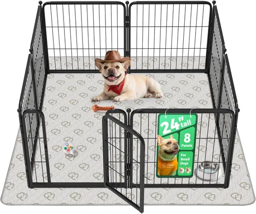 Vista 78 de FXW Homeplus Unleashed Corralito para Perros de Interior - Juego Sin Estrés y Seguro, Resistente de 24 Pulgadas 2 Paneles Corralito para Cachorros