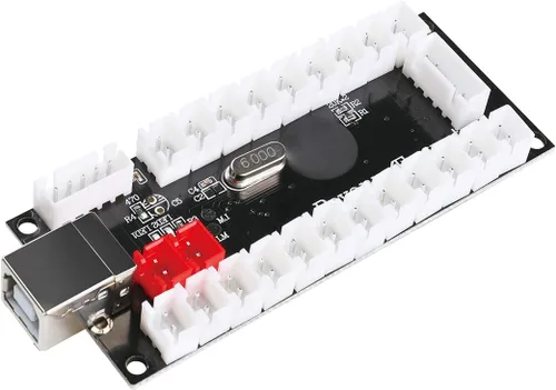 Vista 3 de Qenker 2 Player Zero delay USB Arcade Encoder pc to Arcade Joystick and Arcade Butts for PC, MAME, Windows and Raspberry Pi