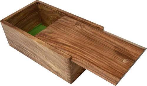 Vista 5 de CHESSBAZAAR Caja de almacenamiento de ajedrez de madera grande para torneos en madera de Sheesham para juego de ajedrez tamaño King de hasta 4.5