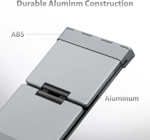 Vista 4 de iClever Teclado inalámbrico plegable en 3 de tamaño compacto de bolsillo (versión inglés) con touch pad sensible (sincroniza hasta 3 dispositivos)