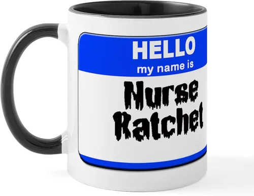 Vista 19 de CafePress Taza de café de cerámica con texto en inglés «Hello My Name Is Mary», de 11 oz (11.0 fl oz)