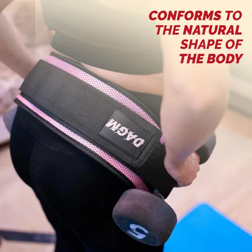 Vista 7 de DAGM Cinturón de Empuje de Cadera para Mancuernas Pesadas, Entrenador Seguro de Glúteos con Acolchado Extra Antideslizante que Protege tus Caderas