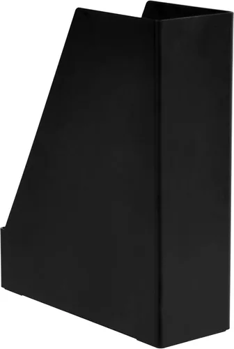 Vista 6 de Yaxa Basics - Organizador de escritorio de plástico, revistero, color negro, paquete de 2
