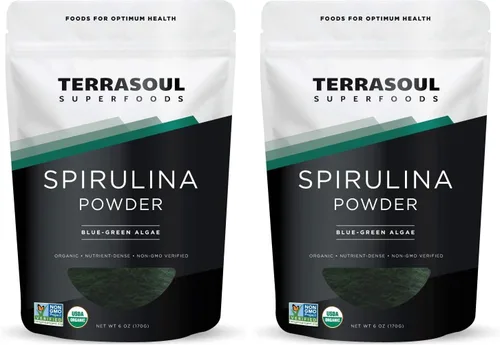 Vista 6 de Espirulina orgánica en polvo Terrasoul Superfoods
