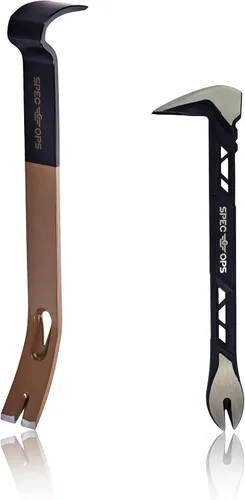 Vista 10 de Spec Ops SPEC-D30PRY Tools - Palanca de demolición de 30 pulgadas, extremos de barra de palanca con extractor de clavos en forma de lágrima, acero