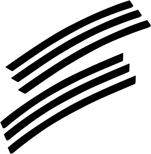 Vista 4 de Xotic Tech - 6 calcomanías de vinilo con incrustaciones de vinilo para carrocería L&R para ventilación lateral, compatible con Chevrolet Camaro