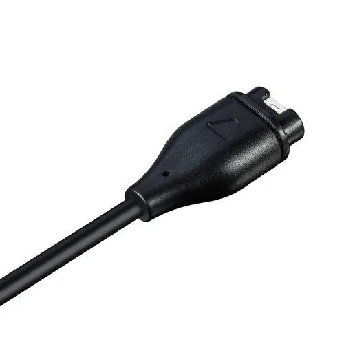 Vista 4 de Cargador para Garmin Forerunner 55/255/745, cable de carga USB de repuesto más un protector de puerto de carga de silicona amarillo, enchufe