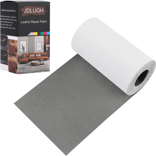 Vista 47 de JDLUGH Cinta de parche de reparación de cuero para sofá, 3.5 x 60 pulgadas, autoadhesiva para sofá, asiento de auto, silla de oficina, muebles