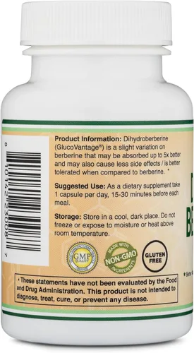 Vista 6 de Suplemento de Dihidroberberina 100mg, 60 Cápsulas