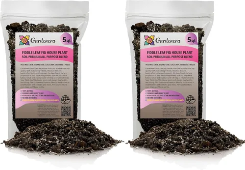 Vista 5 de Gardenera Mezcla de suelo de higuera de hoja de violín, mezcla premium de musgo de turba, corteza de Nueva Zelanda, chips de coco y perlita