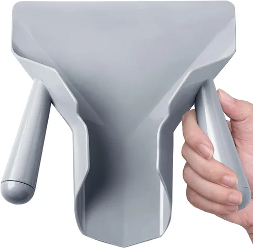 Bonsicoky Cucharón de policarbonato para papas fritas y palomitas, herramienta de llenado rápido para bolsas y cajas de alimentos, cuchara multiusos