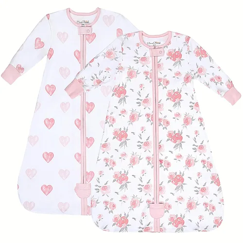 Vista 41 de Mama Cheetah Saco de dormir para bebé de 0.5 TOG, Manta Vestible de Algodón Orgánico para Bebé con Cremallera Bidireccional, Saco de Dormir