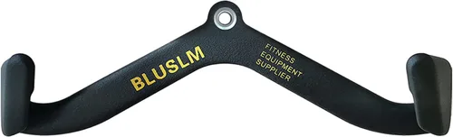 Vista 14 de BLUSLM LAT Pull Down Bar for Cable Machine, LAT Pulldown Attachments T-bar V-bar Cable Attachment for Gym, Back Tricep Strength Training Handle