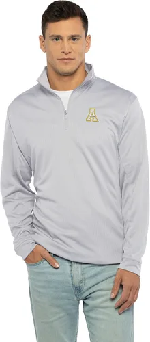 Vista 93 de Vantage Apparel NCAA Collegiate Micro Mesh Performance Gris Sudadera con cremallera de 1/4 para hombre
