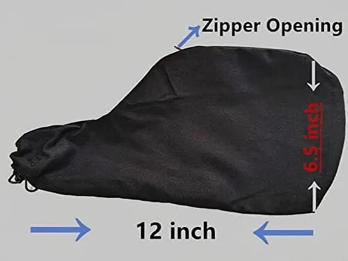 Vista 2 de Bolsa de polvo universal para sierra ingletadora, sierra diagonal, cepilladora de bordes, máquina de corte de lijadora de banda de tanque (1 unidad)