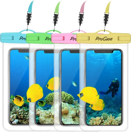 Vista 8 de ProCase Funda impermeable para iPhone 17 Air 16 15 14 13 12 11 Pro Plus Max Mini Xs XR X 8 7 Galaxy S23 S22 S21 Ultra Note funda negra bajo el agua