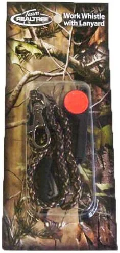 Team Realtree - Silbato de trabajo con cordón de camuflaje