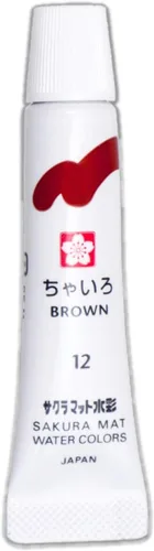 Vista 15 de Sakura Crepas Paint - Tubo de laminación de acuarela mate EMW12 (12 colores)