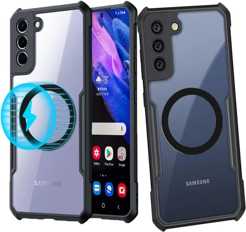 Vista 36 de Funda magnética para Samsung Galaxy Note 10 (6.3 pulgadas) [compatible con Magsafe] parachoques de TPU suave + parte trasera transparente